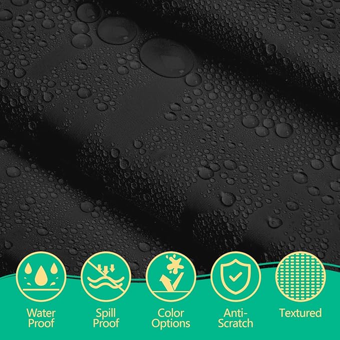 Disposable Black Plastic Tablecloth 54x108 Inch, 10-Count Waterproof Rectangle Table Cover for Events, Catering