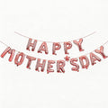 Mother Day Decorations - Happy Mothers Day Balloons Banner | Rose Gold Mother's Day Balloons for Mom Themed Party | Happy Mother's Day Party Supplies Decor Decorations