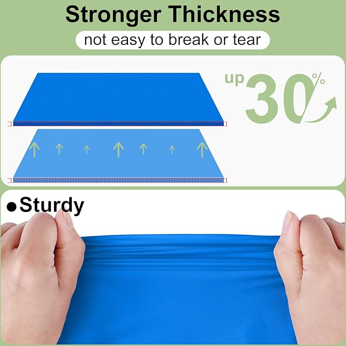 misaya 10 Packs Disposable Plastic Table Cloth, 54 x 108 Inch Waterproof Rectangle Tablecloth, Leakproof & Sturdy Decorative Table Covers for Easter, Picnic, Party and Outdoor, Blue