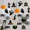 Tifeson Halloween Decorations Hanging Swirl - 36 PCS Hanging Halloween Ceiling Streamers - Large Size Ghost Pumpkin Witches Swirls for Home Indoor Outdoor Party Office Decor Supplies