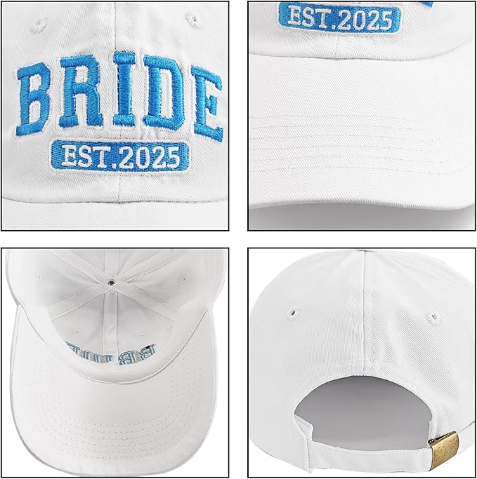 Bridal Shower Gifts for Bride Mother and Father, Adjustable Bride Hat for Wedding Engagement Bachelorette Party