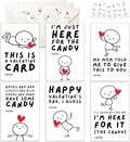 Pawzity 36 Packs Valentines Day Cards for Kids - Funny Valentines Day Card for Kids Classroom School Party Favors, Toddlers, Boys - 3.2''x 4.7'' Humorous Stick Cards with Envelopes & Stickers