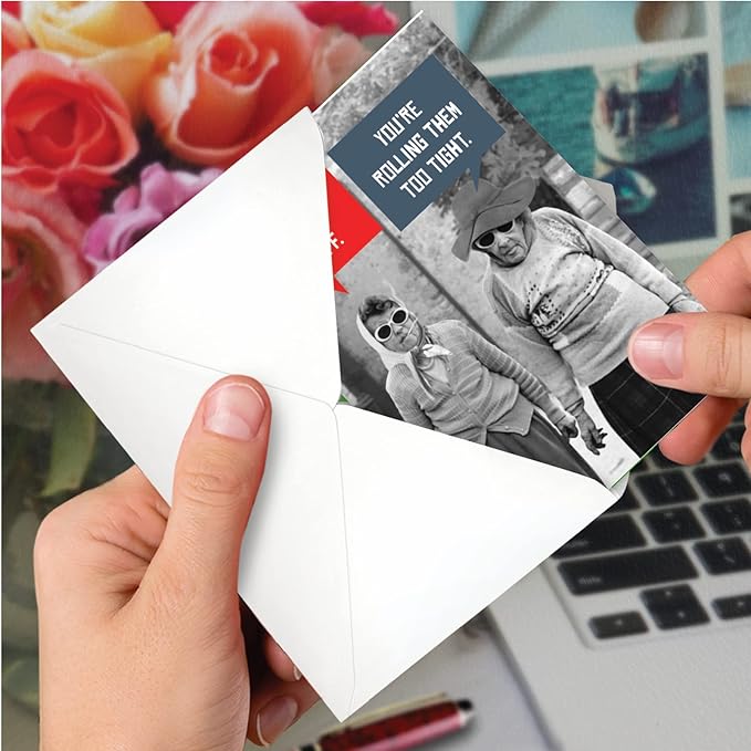NobleWorks - Pack of 3 Hilarious Birthday Greeting Cards with Envelopes (1 Designs, 3 Each) - Stiff Joints C5680BDG-C3x1
