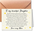 Happy Birthday Card for Daughter, Daughter Birthday Card from Mom, Birthday Gifts From a Loving Mom To Her Beautiful Gril, Decorations for Grils