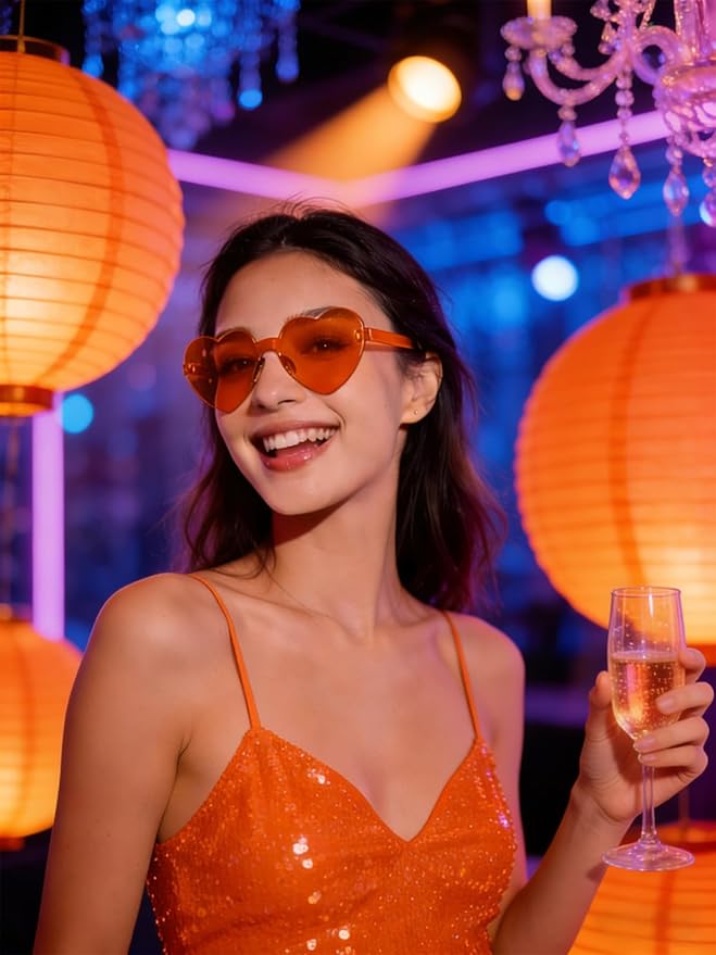 12/20Pcs Heart Shaped Sunglasses for Women, Party Favors Glasses for Wedding, Galentines, Valentines Decorations