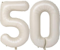 40 In Cream white Number Balloons Helium Foil Mylar Balloon Birthday Party banquet Decoration Digital 50