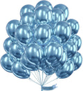 PartyWoo Metallic Blue Balloons, 50 pcs 12 Inch, Balloon Garland or Arch Decorations, Unisex, Birthday, Wedding