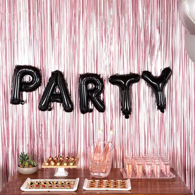 Restaurantware Balloonify 16 Inch Letter Balloon 1 Alphabet Party Balloon - Letter A Self-Sealing Black Foil Mylar Balloon Hanging Film Decoration For Birthday Wedding Or Graduation