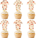 24PCS Pizza Onesie Baby Shower Cupcake Toppers Pizza Baby Shower Decorations Pizza Party Decorations for Cake Decor