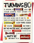 Funny 80th Birthday Card for Women Men, Happy 80th Birthday Gifts for Him Her, Unique 80 Year Old Bday Decorations Ideas for Parents Grandparents