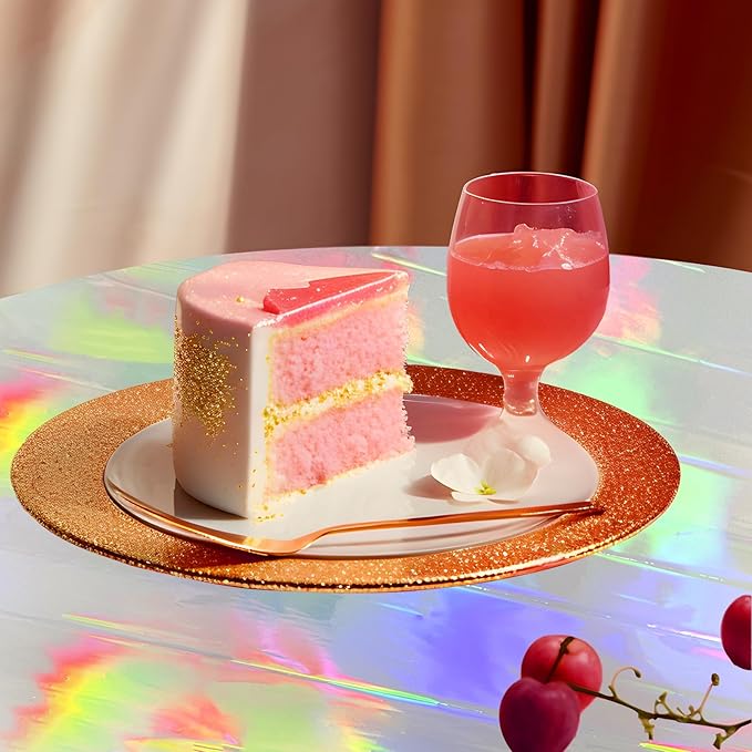 3pcs Iridescence Holographic Foil Tablecloth 54*72 inch Laser Shiny Plastic Birthday Party Table Cloths Waterproof Table Cover for Christmas Wedding Bridal Shower Anniversary Party Supplies