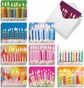 The Best Card Company - 10 Happy Birthday Note Cards Blank - Assorted Bulk Notecards, Cute Boxed Set (4 x 5.12 Inch) - Birthday Candles M6555BDB