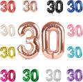 30 Balloon Number, Rose Gold Number 30th Birthday Balloons 40 Inch, 30 Years Old Rose Gold Birthday Decorations for Men Women, 30th Anniversary Decorations