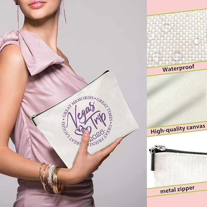 1 Pcs 3 Pcs 4 Pcs Makeup Bag, Girls Trip Gifts Favors Girls Weekend Gifts, Friendship Gifts for Women Bestie Bride
