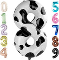 40 Inch Number 8 Balloon, White Black 8 18 28 80 Birthday Balloons for Men Boys, 8th Birthday Decorations Party Supplies, Wedding, Graduations