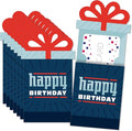 Big Dot of Happiness Boy Birthday - Birthday Party Money and Gift Card Sleeves - Nifty Gifty Card Holders - Set of 8