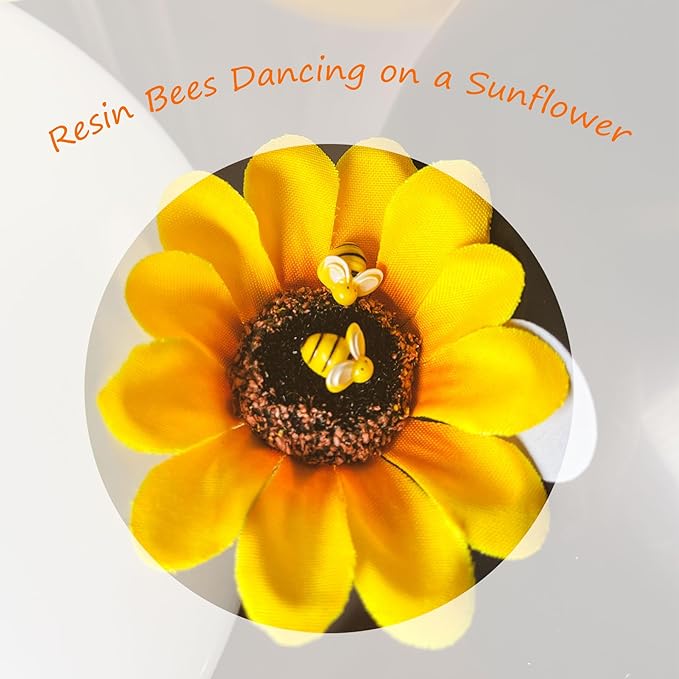 Bee Balloon Arch Kit, Black Yellow White Gold Balloon Garland with Bee Foil, Sunflower Decor for Bee Birthday, Baby Shower, Gender Reveal, Party Decorations