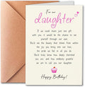 Cute Birthday Cards from Mom and Dad to Daughter, Sweet Poems from Proud Parents to Their Adult Daughters, You Are Our Daughter, (Cherished Forever) with Envelope