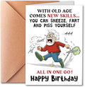 Funny Birthday Card for Grandpa Brother Husband Dad, Happy Birthday Card for Men Seniors, Funny Getting Older Birthday Card for Men, Old Age Bday Greeting Card