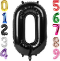 40 Inch Black Number 0 Balloon, Giant Number 0 Balloons for 10th 20th 30th 40th Birthday Decorations, Party Supplies for Baby Boy Girl, Black Party Decor