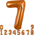 TONIFUL 40 Inch Orange Large Numbers Balloon 0-9 Birthday Party Decorations,Big Number 7 Foil Balloon Digital 7 for Birthday Party,Wedding, Bridal Shower,Engagement,Graduations,Anniversary,Baby Shower