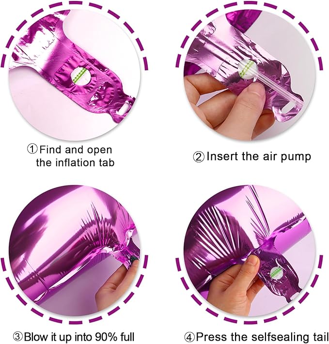 40 Inch Big Rosy Purple 9 Balloon Number, Jumbo Giant Happy 9th 19 29 39 49 99 Birthday Party Decorations,Rosy Purple Large Nine Mylar Foil Anniversary Birthday Party Engagement Decorations