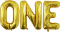 Gold One Balloons for 1st Birthday Party- 40 Inch Gold 1 Balloon for First Birthday Decorations, Number One Balloon, Mylar Foil One Birthday Balloons for Anniversary Decorations,Baby Shower