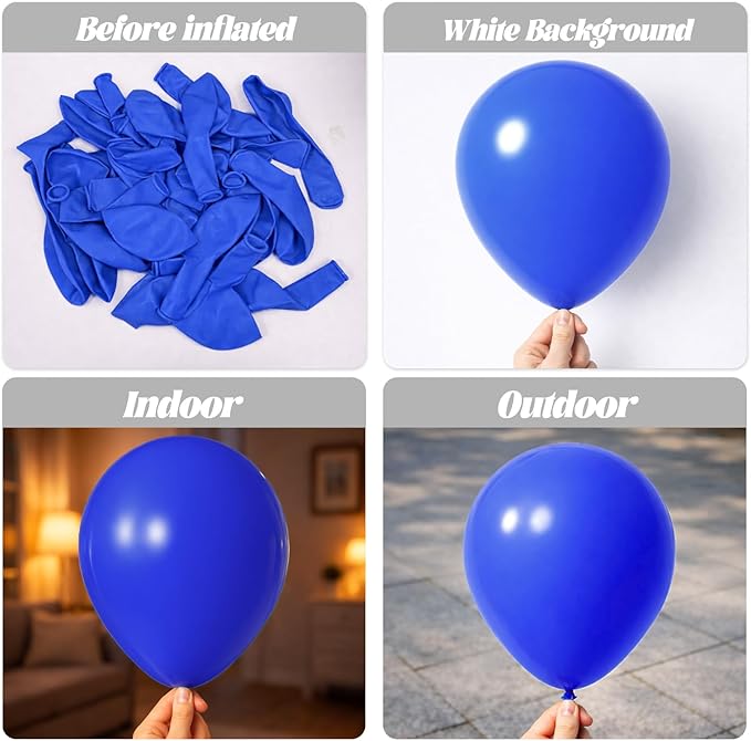 Blue Balloons, 66pack 12inch Blue Latex Party Balloons for Birthday Baby Shower Graduation Wedding Gender Reveal Anniversary Bachelorette Party Decorations