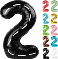 Race Car Number 2 Balloon 40 Inch, 2 Balloon Number, 2nd Birthday Decorations for Baby Girls Boys Toddlers