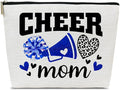 Cheer Mom Gifts Makeup Bag, Cheerleading Coach Appreciation, Thank You, Mother's Day, Birthday Gifts For Coach, Sister, Friends, Cosmetic Bag Pouch