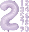40 In Matte Purple Number Balloons Helium Foil Mylar Balloon Birthday Party banquet Decoration Digital 2