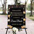 Personalized Retirement Yard Sign, Personalized Lawn Decoration for Happy Retirement Celebration, Outdoor Welcome Board for Party Entrance, Event Decor for Coworker Farewell Party, 12x18 Inch #11