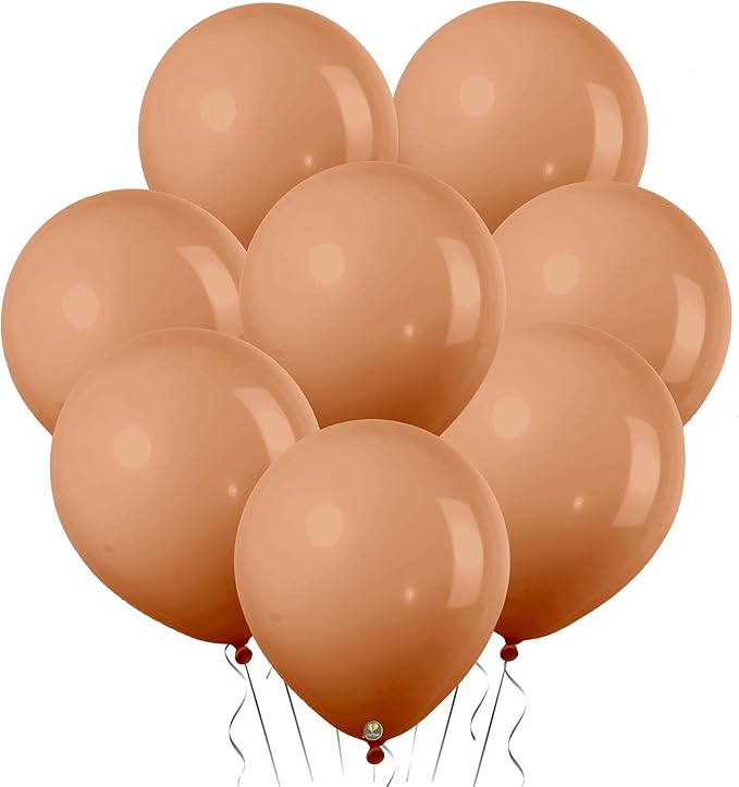 AFTERLOON® Biodegradable Mini Balloons 50 pcs Beige 5 Inch, Matte Color Thickened Extra Strong Latex Helium Float, Baby Shower Gender Reveal Garland Arch Wedding Birthday Party Decorations