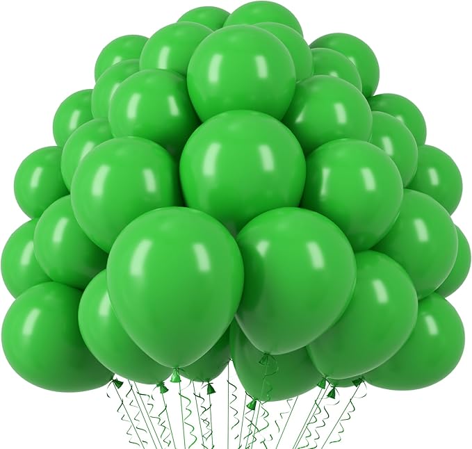 110pcs Green Balloons 12inch Green Latex Party Balloons for Graduation, Wedding, Birthday, Christmas, Baby Shower, Anniversary Party Decorations