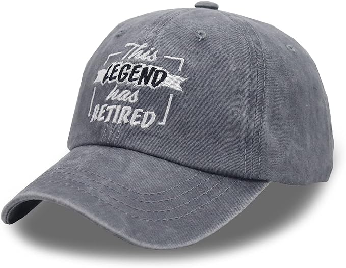 KKMKSHHG Funny Retirement Gifts for Men and Women, This Legend Has Retired Baseball Cap