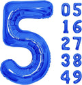 Number Balloons Navy Blue Balloons - Giant Number 10 Balloon, 10 20 30 40 50 Numbers Balloon Birthday Decorations, Blue Party Supplies for Boy Men