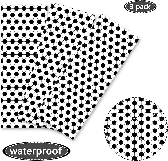 Tevxj 3 Pieces Soccer Party Tablecloths for Soccer Birthday Decorations Plastic Disposable Sports Ball Party Table Covers for Rectangle Tables Birthday Supplies Favors, 54 x 108 Inches