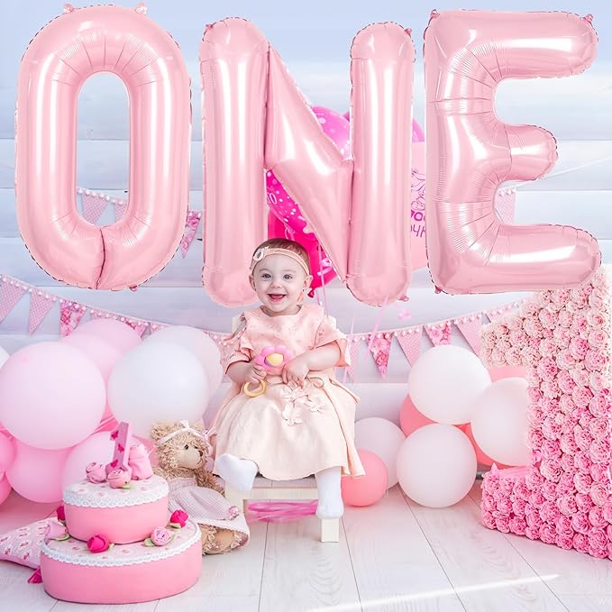 Pink Letter K Balloons,40 Inch K Letter Balloon Light Pink,A to Z Alphabet Polyester Film Helium Custom Letters Balloon for Birthday Anniversary Baby Shower Wedding Party Decorations