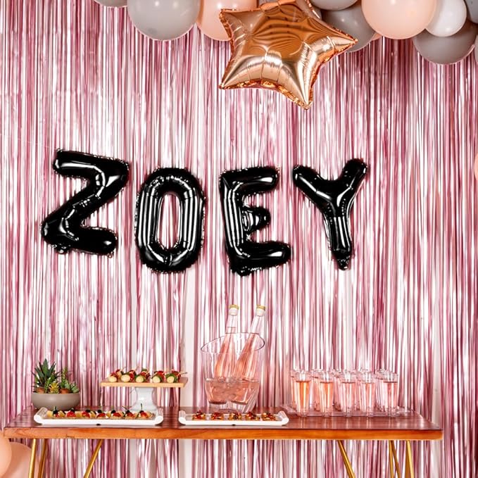 Restaurantware-Balloonify 16 Inch Letter Balloon, 1 Alphabet Party Balloon - Letter Z, Self-Sealing, Black Foil Mylar Finish, Hanging Loop, Decoration For Birthday, Wedding, Or Graduation