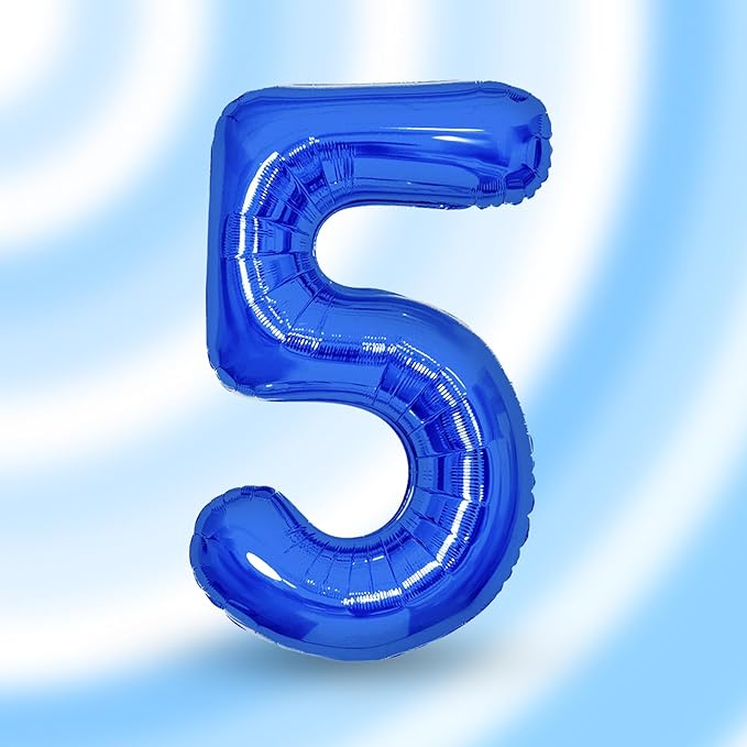 Number Balloons Navy Blue Balloons - Giant Number 10 Balloon, 10 20 30 40 50 Numbers Balloon Birthday Decorations, Blue Party Supplies for Boy Men