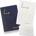 WeddingGiftsWedding Vow Books His and Hers, Wedding Vow Books with Soft Touch Gold Foil Engraving, Wedding Essentials, Wedding Accessories