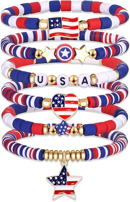 Surfer Heishi Bracelets for Women Stackable Rainbow Vinyl Disc Clay Beaded Stretch Bracelets Elastic Layering Friendship Bracelets Boho Summer Beach Jewelry