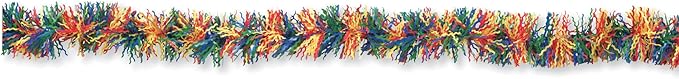 Fringe Party Decor Garland, Primary Colors