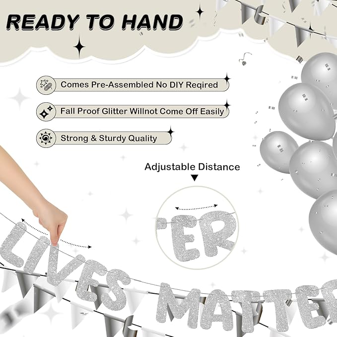 Fulmoon Pre Strung Banner 6.56 ft Funny Birthday Retirement Party Decorations 80th 70th 60th 50th Retirement Party Garland Bunting Decorations for Men Women(Glitter Silver)