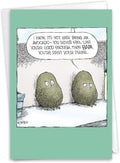 NobleWorks Humorous Funny Birthday Greeting Card for Men, Women with 5 x 7 Inch Envelope (1 Card) Bday Ripe Avocados C10094BDG