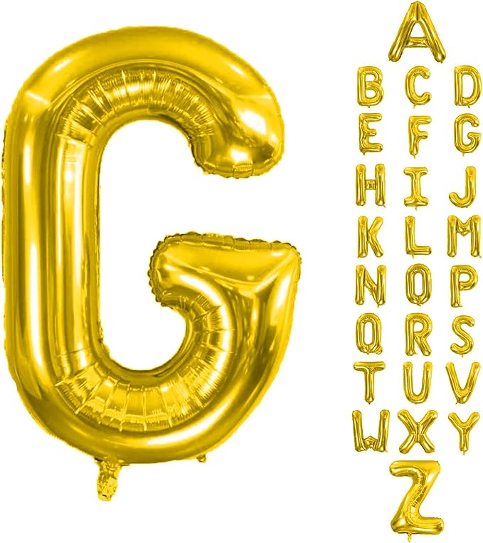 Letter Balloons 40Inch Large Giant big Foil Mylar Gold Balloons G for Birthday Party Decorations