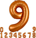 TONIFUL 40 Inch Orange Large Numbers Balloon 0-9 Birthday Party Decorations,Big Number 9 Foil Balloon Digital 9 for Birthday Party,Wedding, Bridal Shower,Engagement,Graduations,Anniversary,Baby Shower