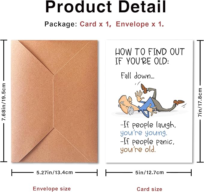 Funny Birthday Card for Grandpa, Grandpa Birthday Card, Getting Older Birthday Cards For Old Friend, Humorous Gift Cards for Old Age, Funny Getting Older Birthday Cards for Friend, Birthday Gifts for Men | Dad |Him, Decorations for Men
