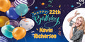 Happy Birthday Custom Vinyl Banner with Your Photos, Personalized Birthday Banner Sign for Children Newborn Baby Kids Celebration Backdrops Party Supplies Favors Props (Style-10, 8ft x 4ft)