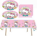 41pcs Children Party Supplies 20 Plates + 20 Napkin + 1Tablecloth Children Birthday Party Decorations, for Girl and Boy